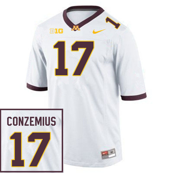 Men #17 Cade Conzemius Minnesota Golden Gophers College Football Jerseys Sale-White